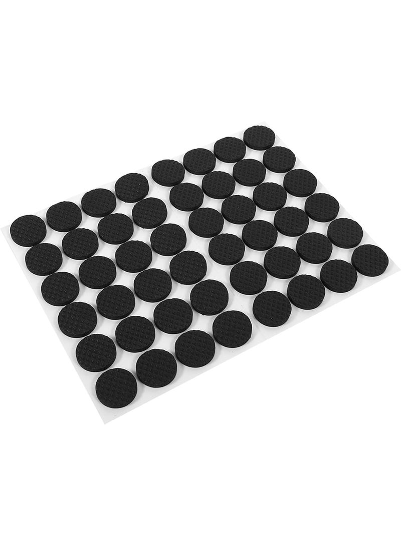 Bluejw 48Pcs Furniture Pads  Round Black Anti Scratch Non Slip Self Adhesive Floor Protectors for Sofa Table Chair - Image 1